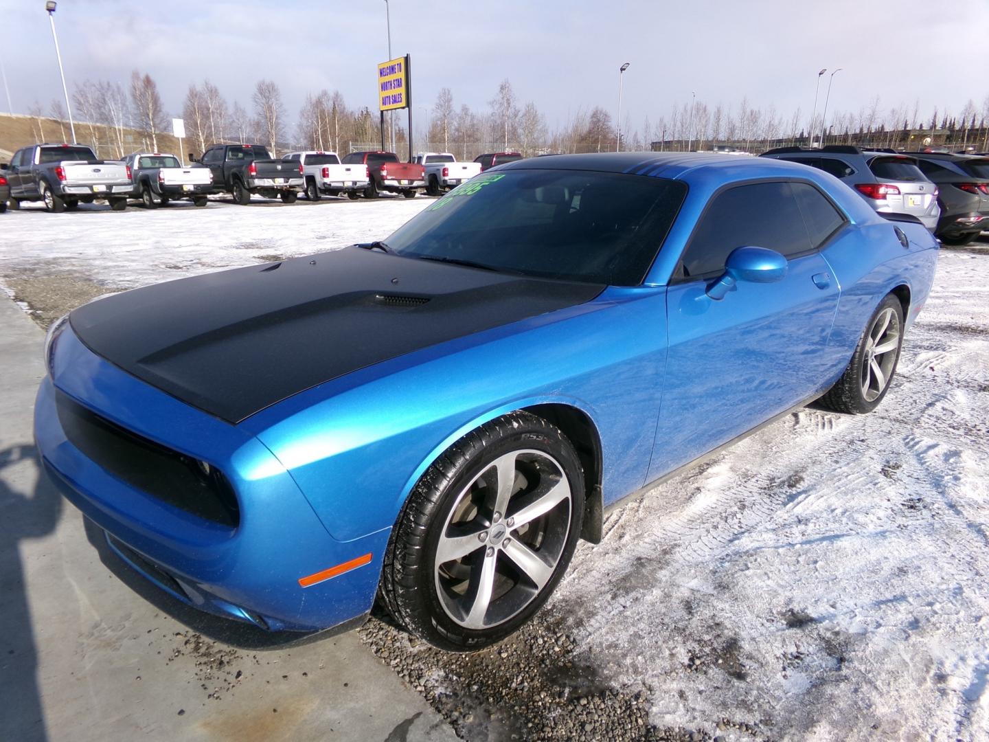 2018 Blue /Black Dodge Challenger R/T Plus (2C3CDZBT3JH) with an 5.7L V8 OHV 16V engine, 6MT transmission, located at 2630 Philips Field Rd., Fairbanks, AK, 99709, (907) 458-0593, 64.848068, -147.780609 - Photo#0